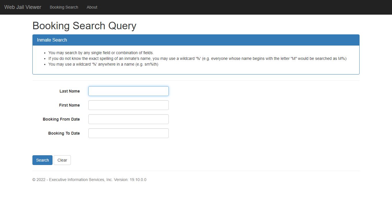 Booking Search Query - Klamath County